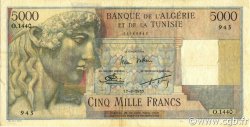 5000 Francs ALGERIA  1955 P.109b q.SPL