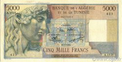 5000 Francs ALGERIEN  1956 P.109b fVZ