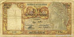 10 Nouveaux Francs ALGERIA  1960 P.119a B a MB