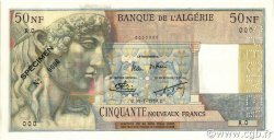 50 Nouveaux Francs ARGELIA  1959 P.120s SC+