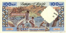 100 Nouveaux Francs ARGELIA  1959 P.121s SC+
