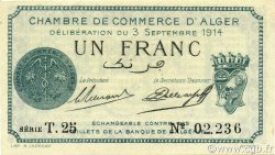 1 Franc ARGELIA Alger 1914 JP.137.03 FDC