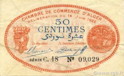 50 Centimes ALGERIA Alger 1922 JP.137.23 VF