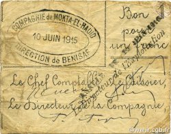 1 Franc ARGELIA Bénisaf 1915 JPCV.08 MBC