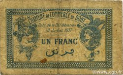 1 Franc ALGERIA Bône 1917 JP.138.05 G