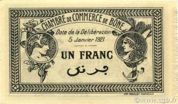 1 Franc ARGELIA Bône 1921 JP.138.15 FDC