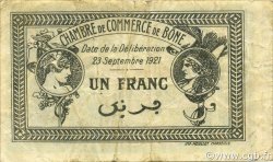 1 Franc ALGERIA Bône 1921 JP.138.17 VF