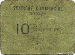 10 Centimes ALGERIA Bône 1916 JPCV.08 VG