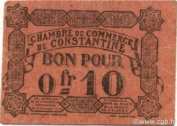 10 Centimes ALGERIEN Constantine 1915 JP.047 fVZ