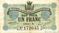 1 Franc ALGÉRIE Constantine 1915 JP.140.02 TTB