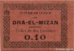 10 Centimes ALGERIA Dra-el-Mizan 1917 JPCV.02