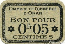 5 Centimes ALGÉRIE Oran 1916 JP.042 pr.NEUF