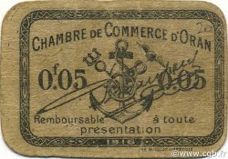 5 Centimes ALGERIA Oran 1916 JP.048 VF