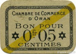 5 Centimes ALGERIA Oran 1920 JP.056 q.FDC
