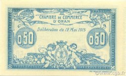 50 Centimes ARGELIA Oran 1915 JP.141.01 FDC