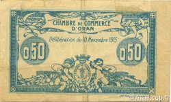 50 Centimes ALGERIA Oran 1915 JP.141.04 VF+