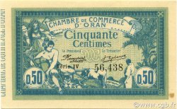 50 Centimes ALGERIA Oran 1915 JP.141.04 AU