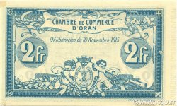 2 Francs ALGERIA Oran 1915 JP.141.14 AU