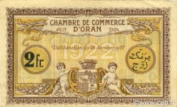 2 Francs ALGERIA Oran 1922 JP.141.35 XF