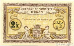 2 Francs ALGERIA Oran 1922 JP.141.35 UNC
