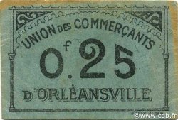 25 Centimes ALGERIA Orleansville 1916 JPCV.12 XF