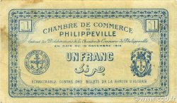 1 Franc ALGERIA Philippeville 1914 JP.142.07 q.BB