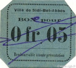 5 Centimes ALGERIEN Sidi-Bel-Abbès 1916 JPCV.04 fST
