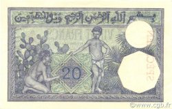 20 Francs Spécimen TUNESIEN  1924 P.06s fST+