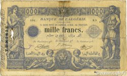 1000 Francs TUNISIA  1918 P.07a VG