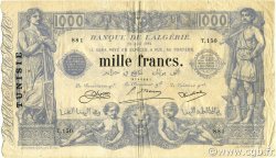 1000 Francs TUNISIA  1924 P.07b VF