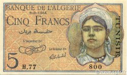 5 Francs TUNESIEN  1944 P.15 fST