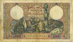 5000 Francs TUNISIA  1942 P.21 MB