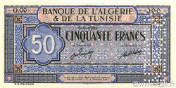 50 Francs Spécimen TUNESIEN  1949 P.23s fST+