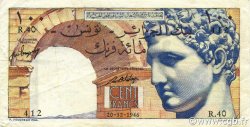 100 Francs TUNISIA  1946 P.24 BB