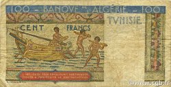 100 Francs TUNISIA  1947 P.24 q.MB