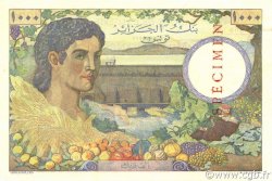 1000 Francs Spécimen TUNISIA  1946 P.26s q.FDC