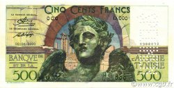 500 Francs Spécimen TúNEZ  1950 P.28s EBC+