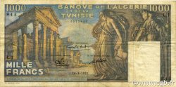 1000 Francs TúNEZ  1950 P.29a MBC