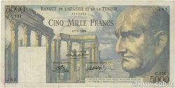 5000 Francs TUNISIA  1950 P.30a F