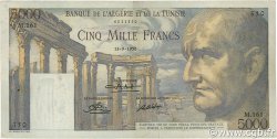 5000 Francs TUNESIEN  1950 P.30 SS