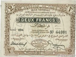 2 Francs TUNESIEN  1918 P.34 VZ+