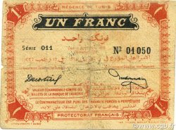 1 Franc TUNISIA  1918 P.36d
