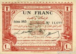 1 Franc TUNISIE  1920 P.49 TTB+