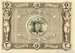 2 Francs TUNESIEN  1920 P.50 fST