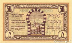 50 Centimes TUNISIA  1943 P.54 q.FDC
