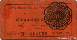50 Centimes MAROCCO  1919 P.05c BB