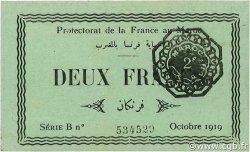 2 Francs MAROCCO  1919 P.07a AU