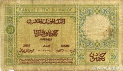 50 Francs MAROKKO  1925 P.13 SGE