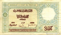 50 Francs MOROCCO  1928 P.13 VF