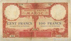 100 Francs MAROKKO  1921 P.14 fS